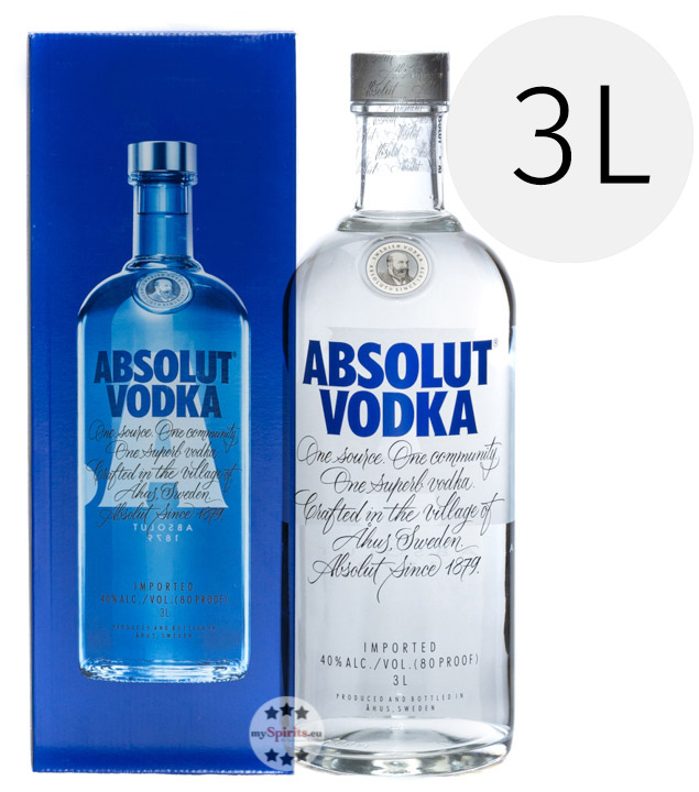 Absolut Vodka 3L Großflasche bestellen