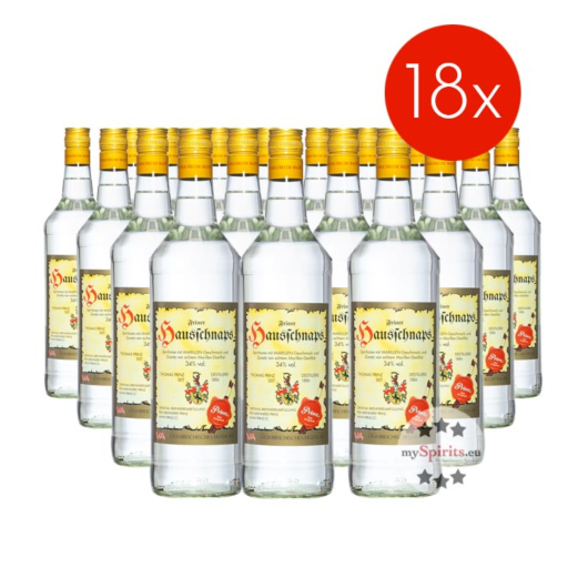 18 x Prinz Hausschnaps / 34 % vol / 18 x 1,0 Liter-Flasche