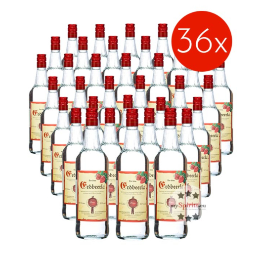 36 x Prinz Erdbeerla / 34% vol / 36 x 1,0 Liter-Flasche