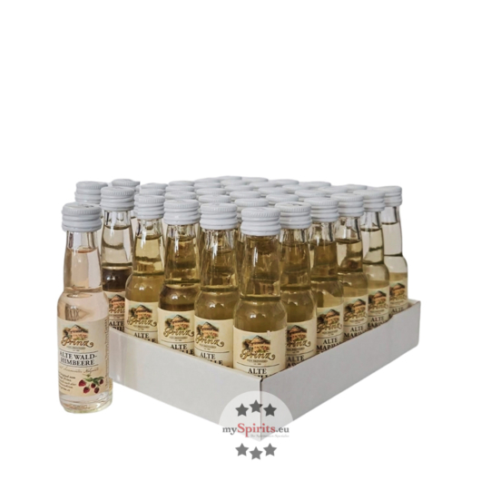 36 x Prinz Alte Wald-Himbeere Mini / 41 % vol / 36 x 0,02 Liter-Flasche