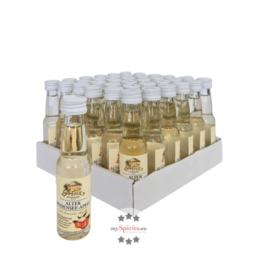 36 x Prinz Alter Bodensee-Apfel Mini / 41 % vol / 36 x 0,02 Liter-Flasche