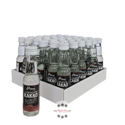 36 x Prinz Nobilant Kakao Liqueur Mini / 37,7 % vol / 36 x 0,02 Liter-Flasche