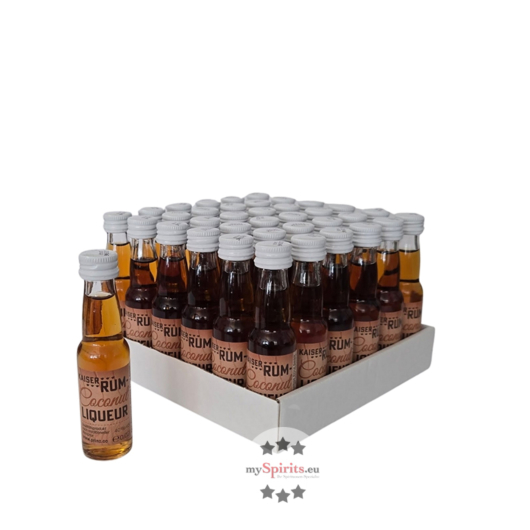 36 x Prinz Rum-Coconut Likör mit Inländerrum Mini / 40 % vol / 36 x 0,02 Liter-Flasche