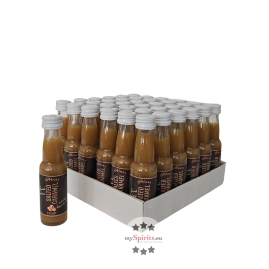 36 x Prinz Salted Caramel Cream Likör Mini / 17 % vol / 36 x 0,02 Liter-Flasche
