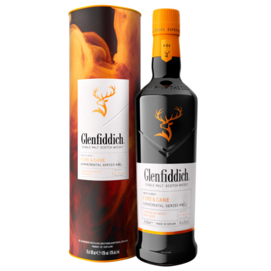Glenfiddich Fire & Cane Experimental Series Single Malt Scotch Whisky / 43 % Vol. / 0,7 Liter-Flasche in GP