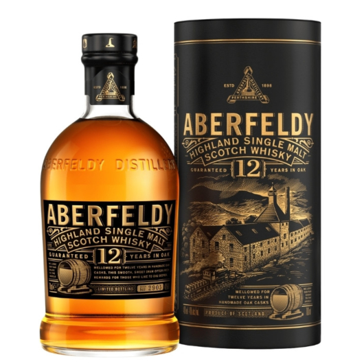 Aberfeldy 12 Years Highland Single Malt Scotch Whisky / 40 % Vol. / 0,7 Liter-Flasche in Geschenkdose