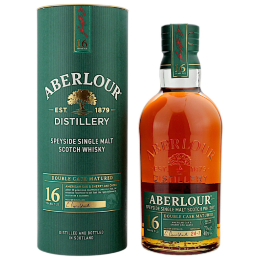 Aberlour 16 Jahre Double Cask Matured Whisky / 40 % Vol. / 0,7 Liter-Flasche in Geschenkbox