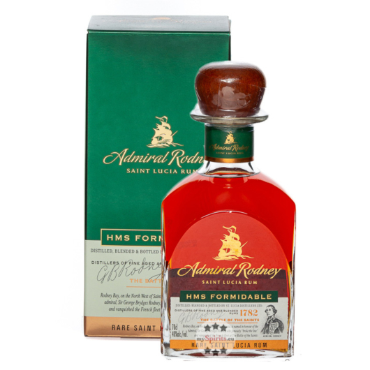 Admiral Rodney HMS Formidable Saint Lucia Rum / 40 % Vol. / 0,7 Liter-Flasche in Geschenkkarton