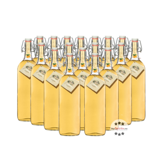 18 x Prinz Alte Marille im Holzfass gereift / 41 % vol / 18 x 1,0 Liter-Flasche