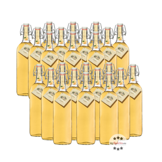 24 x Prinz Alte Williams-Christ-Birne im Holzfass gereift / 41 % vol / 24 x 1,0 Liter-Flasche