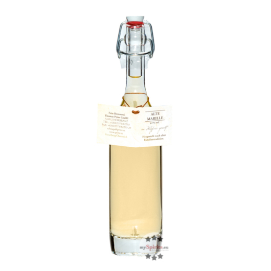 Prinz: Alte Marille im Holzfass gereift / 41 % Vol. / 0,2 Liter-Flasche