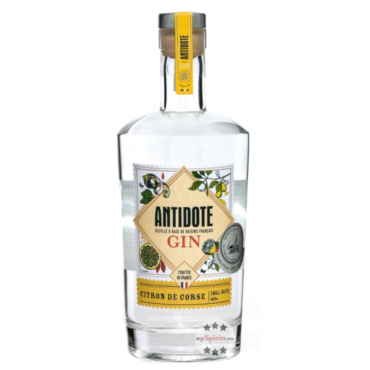 Antidote Gin Citron de Corse / 40 % vol / 0,7 Liter-Flasche
