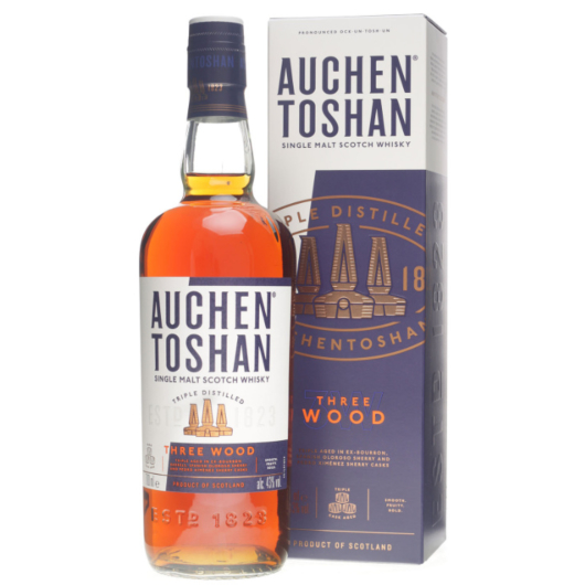 Auchentoshan Three Wood Lowland Single Malt Scotch Whisky / 43 % vol / 0,7 L in Geschenkkarton