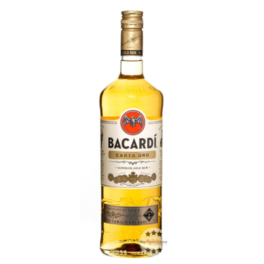Bacardi Carta Oro Superior Gold Rum / 37,5 % Vol. / 1,0 Liter-Flasche