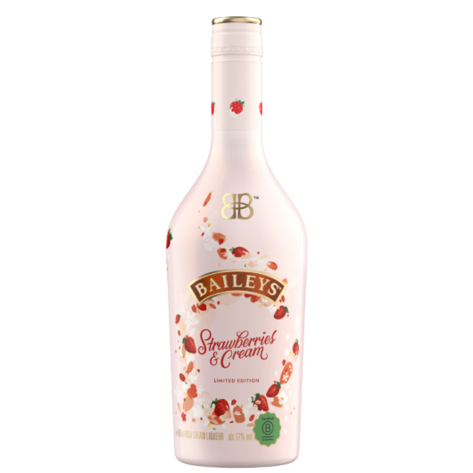 Baileys Strawberries & Cream Irish Cream Liquer Limited Edition / 17 % vol / 0,5 Liter-Flasche