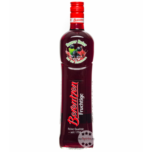Berentzen Fruchtige - Saurer Roter Likör aus der Jostabeere / 15 % Vol. / 0,7 Liter-Flasche