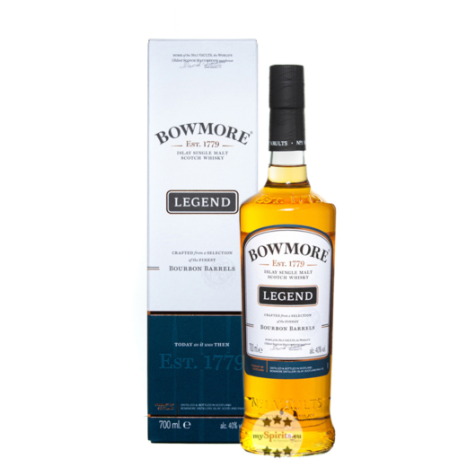 Bowmore Legend Islay Single Malt Scotch Whisky / 40 % Vol. / 0,7 Liter-Flasche in Geschenkkarton