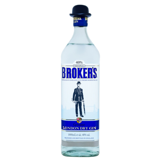 Broker's London Dry Gin / 40 % vol / 1,0 Liter-Flasche