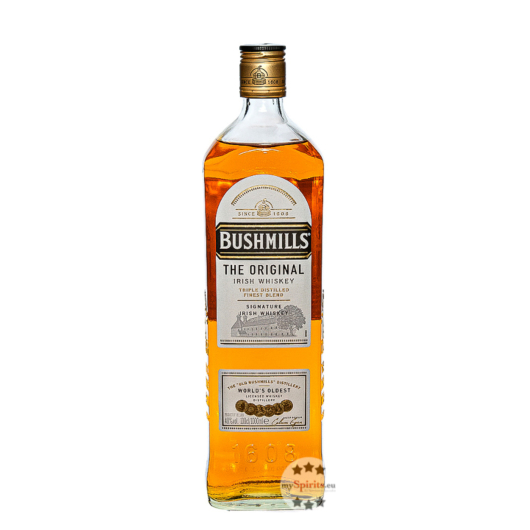 Bushmills Original Irish Whiskey Triple Distilled Smooth & Mellow / 40 % Vol. / 1,0 Liter-Flasche
