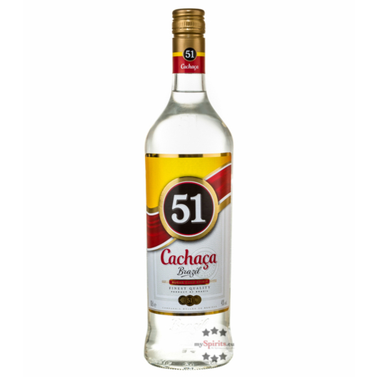 Cachaça 51 Pirassununga Zuckerrohrschnaps / 40 % vol / 1,0 Liter-Flasche