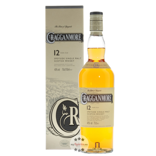 Cragganmore 12 Years Old Speyside Single Malt Scotch Whisky / 40 % vol. / 0,7 Liter-Flasche
