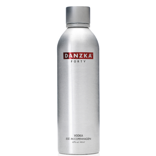 Danzka Forty Vodka / 40 % vol / 1,0 Liter-Flasche