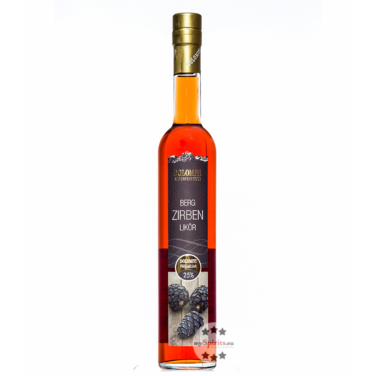 Dolomiti Bergzirben Likör / 25 % vol. / 0,5 Liter-Flasche