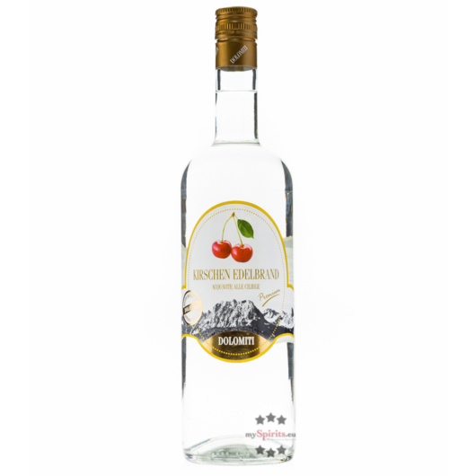 Dolomiti: Kirschen Edelbrand Premium / 40 % Vol. / 1,0 Liter - Flasche