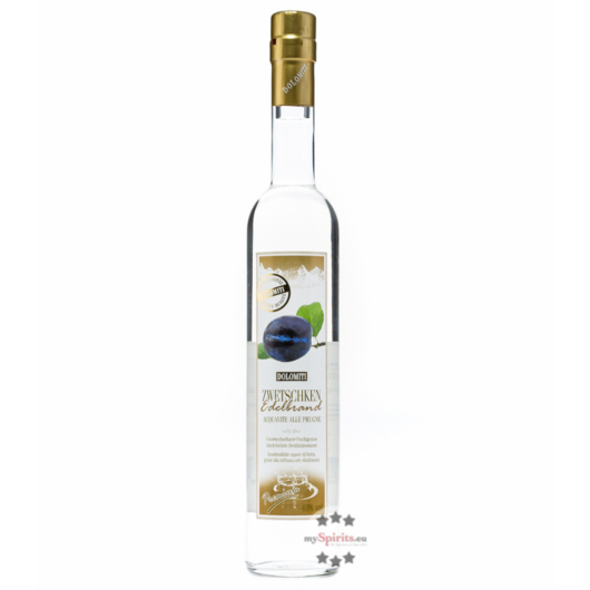 Dolomiti Zwetschken Edelbrand Premium / 40 % Vol. / 0,5 Liter-Flasche
