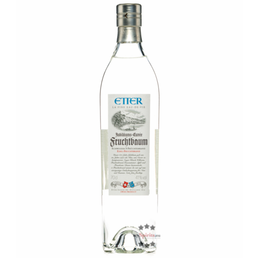 Etter Fruchtbaum - 5-Früchtebrand der schweizer Destillerie Etter / 41% vol. 0,7 Liter-Flasche
