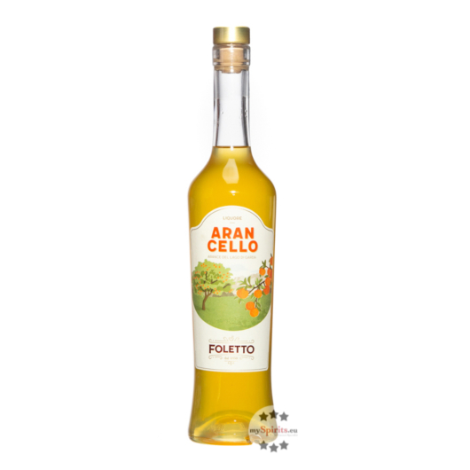 Foletto Arancello Liquore - Orangenlikör / 30 % Vol. / 0,5 Liter-Flasche
