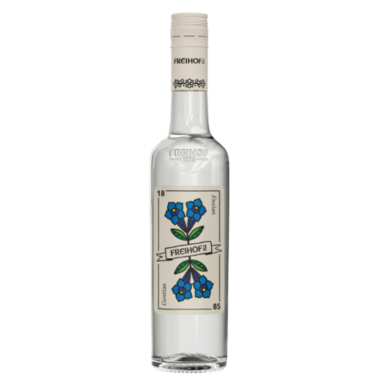 Freihof 1885 Enzian Schnaps / 37,5 % vol / 0,5 Liter-Flasche