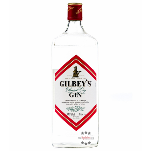 Gilbey’s Special Dry Gin / 47,5 % vol. / 1,0 Liter-Flasche