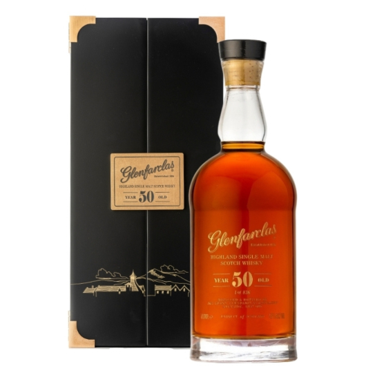 Glenfarclas 50 Jahre Highland Single Malt Scotch Whisky / 50 % vol / 0,7 Liter-Flasche