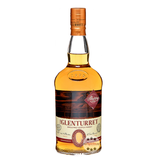 The Glenturret Sherry Cask Single Malt Scotch Whisky / 43 % vol / 0,7 Liter-Flasche