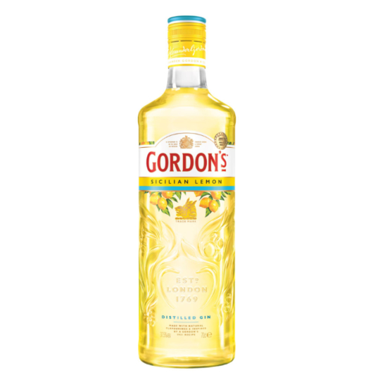 Gordon's Sicilian Lemon Distilled Gin / 37,5 % Vol. / 0,7 Liter-Flasche