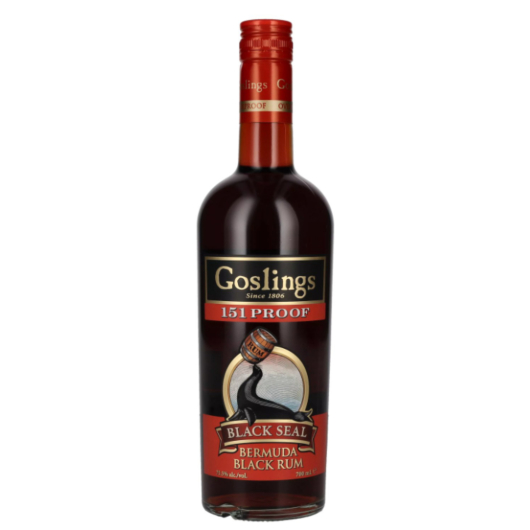 Goslings Black Seal Bermuda Black Rum 151 Proof / 75,5 % vol / 0,7 Liter-Flasche