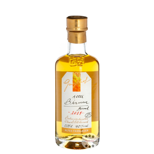 Guglhof: Alter Birnen Brand - Jahrgangsbrand / 40% Vol. / 0,35 Liter - Flasche