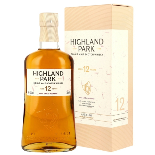 Highland Park 12 Jahre Single Malt Scotch Whisky / 40 % vol / 0,7 Liter-Flasche
