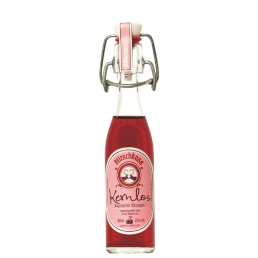 Hirschkuss Kernlos Zwetschgenlikör Miniatur / 20 % vol / 0,04 Liter-Flasche