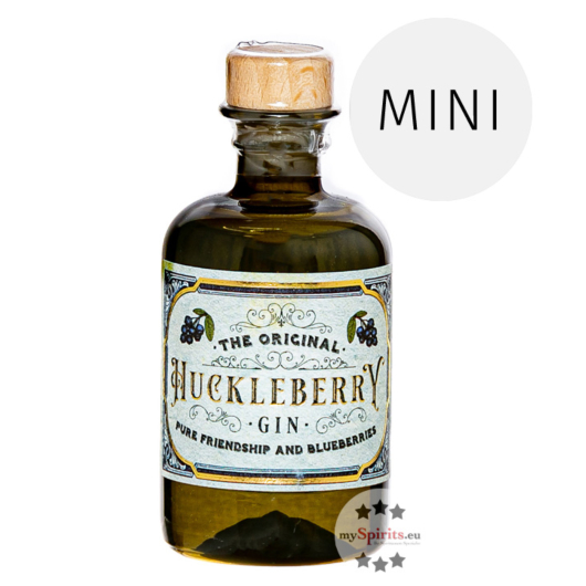 The Original Huckleberry Gin Miniatur / 44 % Vol. / 0,05 Liter-Flasche