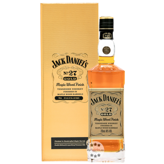 Jack Daniel's: Gold No. 27 Maple Wood Finish Tennessee Whiskey / 40 % vol / 0,7 Liter in Geschenkbox