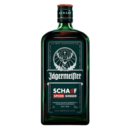 Jägermeister Scharf Spiced Ginger Kräuterlikör / 33 % vol / 0,7 Liter-Flasche