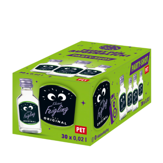 Kleiner Feigling Das Original Feigenlikör / 20 % vol / 30 x 0,02 Liter-PET-Flasche