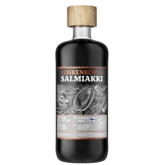 Koskenkorva: Salmiakki Lakritzlikör / 21 % vol / 0,5 Liter-Flasche