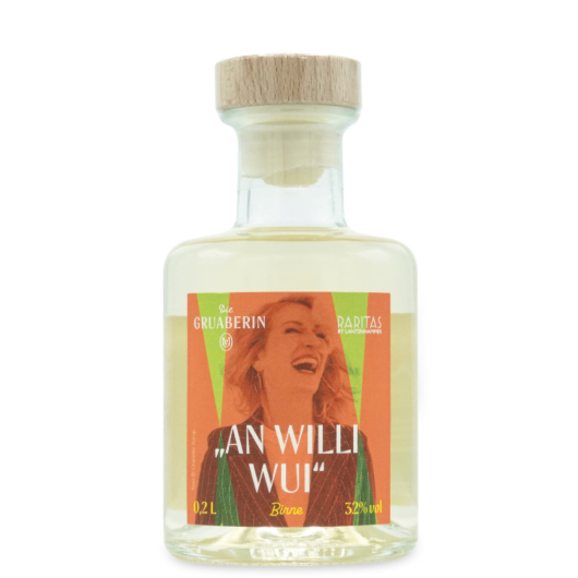 Lantenhammer Raritas Die Gruaberin "An Willi Wui" Birnenschnaps / 32 % vol / 0,2 Liter-Flasche