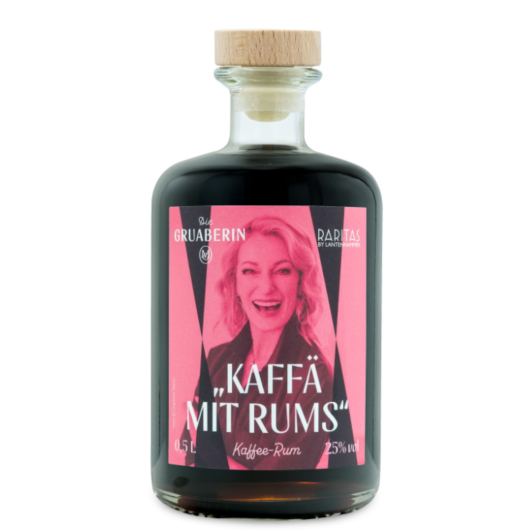 Lantenhammer Raritas Die Gruaberin "Kaffä mit Rums" Kaffeelikör mit Rum / 25 % vol / 0,5 Liter-Flasche