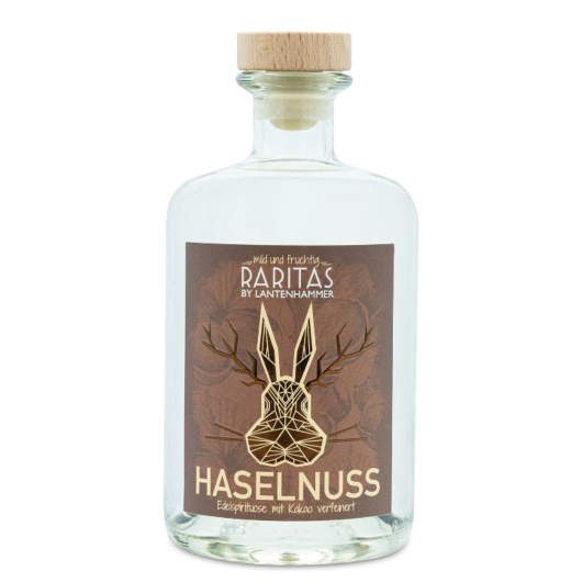 Lantenhammer Raritas Haselnussschnaps / 32 % vol / 0,5 Liter-Flasche