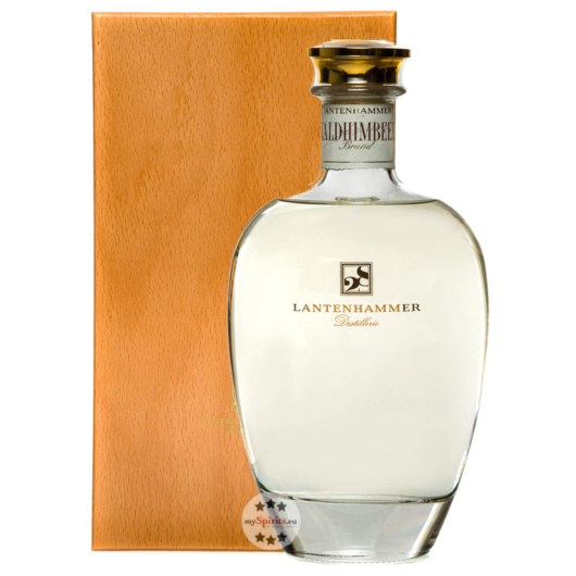 Lantenhammer Raritäten Waldhimbeerbrand / 43 % vol. / 0,7 Liter-Karaffe in Holzschatulle