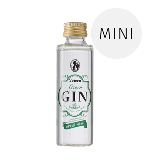 Löwen: Green Gin Mini / 40 % Vol. / 0,04 Liter-Flasche 
